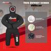 Kids Grappling Dummy  Unfilled Wrestling, Jiu Jitsu & MMA Training Partner for Kids - Durable Canvas - UNFILLED (Black, 100 CM) view 4