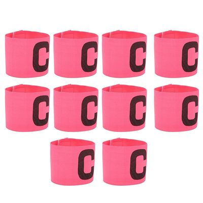 Cyrank 10PCS Soccer Captain Armband, Adjustable Leader Armband Elastic Captain Arm Band Flexible Unisex Sports Arm Band for Youth Adult Team Training