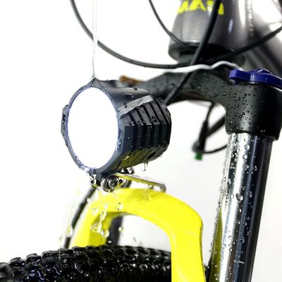 kkekos Electric Bike Headlight with 2in1 Horn Switch Waterproof LED for Electric Cycle Electric Scooter E-Bike 48V 60V