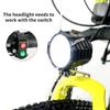 kkekos Electric Bike Headlight with 2in1 Horn Switch Waterproof LED for Electric Cycle Electric Scooter E-Bike 48V 60V view 3