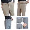 Men's Trousers Formal Business Suit Trousers, Khaki, 44W x 34L Long view 3