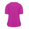 Vifucz Hot Pink Basic Solid Tshirt For Women Teen Short Sleeve Criss Cross Tee Blouse Soft Summer Trend Tunic Tops 2023 M view 4