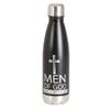 Dicksons Men Of God Make A Difference Black 17 ounce Stainless Steel Screw Top Lid Sports Water Bottle view 1