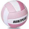 RUN2PEAK Soft Pink Volleyball Ball Gifts for Teen Girls Kids Youth Team Beginners Durable Volleyballs for Outdoor Indoor Beach Pool Water Play Official Size 5 Training Practice Volley Ball view 2
