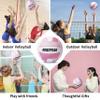 RUN2PEAK Soft Pink Volleyball Ball Gifts for Teen Girls Kids Youth Team Beginners Durable Volleyballs for Outdoor Indoor Beach Pool Water Play Official Size 5 Training Practice Volley Ball view 4