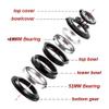 BOXKAT 44mm-56MM Bike Headset Front Fork, Aluminium Alloy Bearing Headset Set Mountain Bike Road Headset view 2