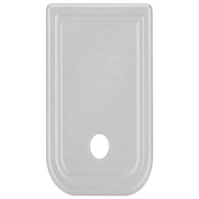 NDZ Performance Magazine Base Plate for Glock 17 19 19X 22 23 24 26 27 31 32 33 34 35 37 38 39 45 Gen 1-4 9MM .40 S&W Laser Engraved Anodized Aluminum in Silver - G Square 10MM