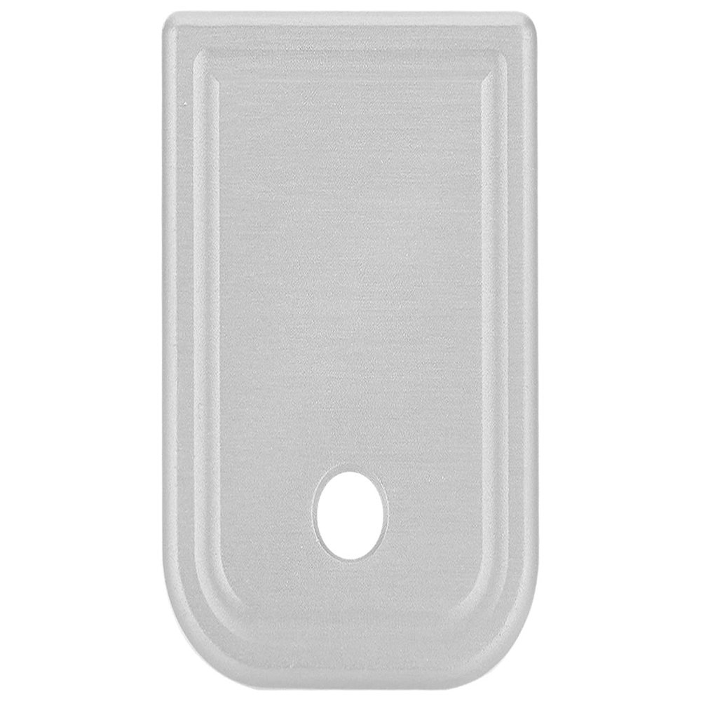 NDZ Performance Magazine Base Plate for Glock 17 19 19X 22 23 24 26 27 31 32 33 34 35 37 38 39 45 Gen 1-4 9MM .40 S&W Laser Engraved Anodized Aluminum in Silver - G Square 10MM