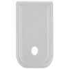 NDZ Performance Magazine Base Plate for Glock 17 19 19X 22 23 24 26 27 31 32 33 34 35 37 38 39 45 Gen 1-4 9MM .40 S&W Laser Engraved Anodized Aluminum in Silver - G Square 10MM view 1
