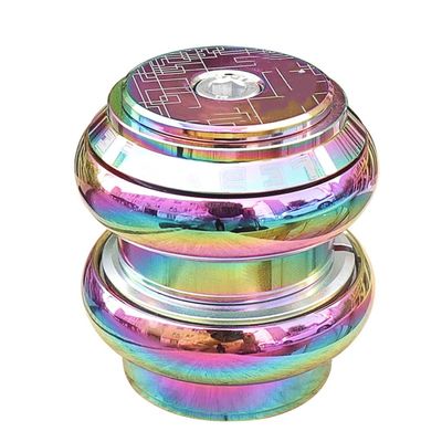 BOXKAT Headsets Set 44-56mm Mountain Bike Aluminum Alloy Bearing Headset Dazzling Color Head Bowl Road Bike (Color : Dazzle, Size : 34-34mm)