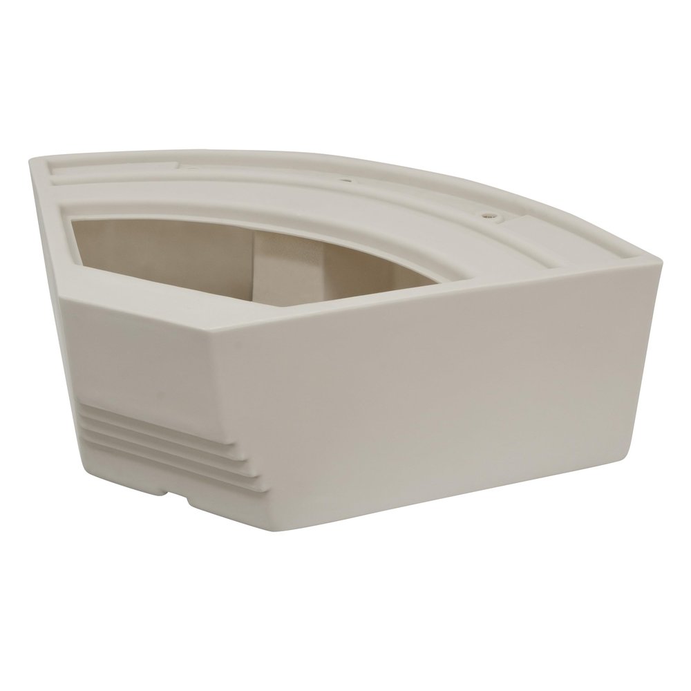 Wise BM11028-1B-990 Premier Series Pontoon 28-Inch Radius Corner Seat Base Only, Platinum