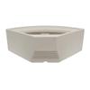 Wise BM11028-1B-990 Premier Series Pontoon 28-Inch Radius Corner Seat Base Only, Platinum view 2