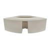 Wise BM11028-1B-990 Premier Series Pontoon 28-Inch Radius Corner Seat Base Only, Platinum view 3