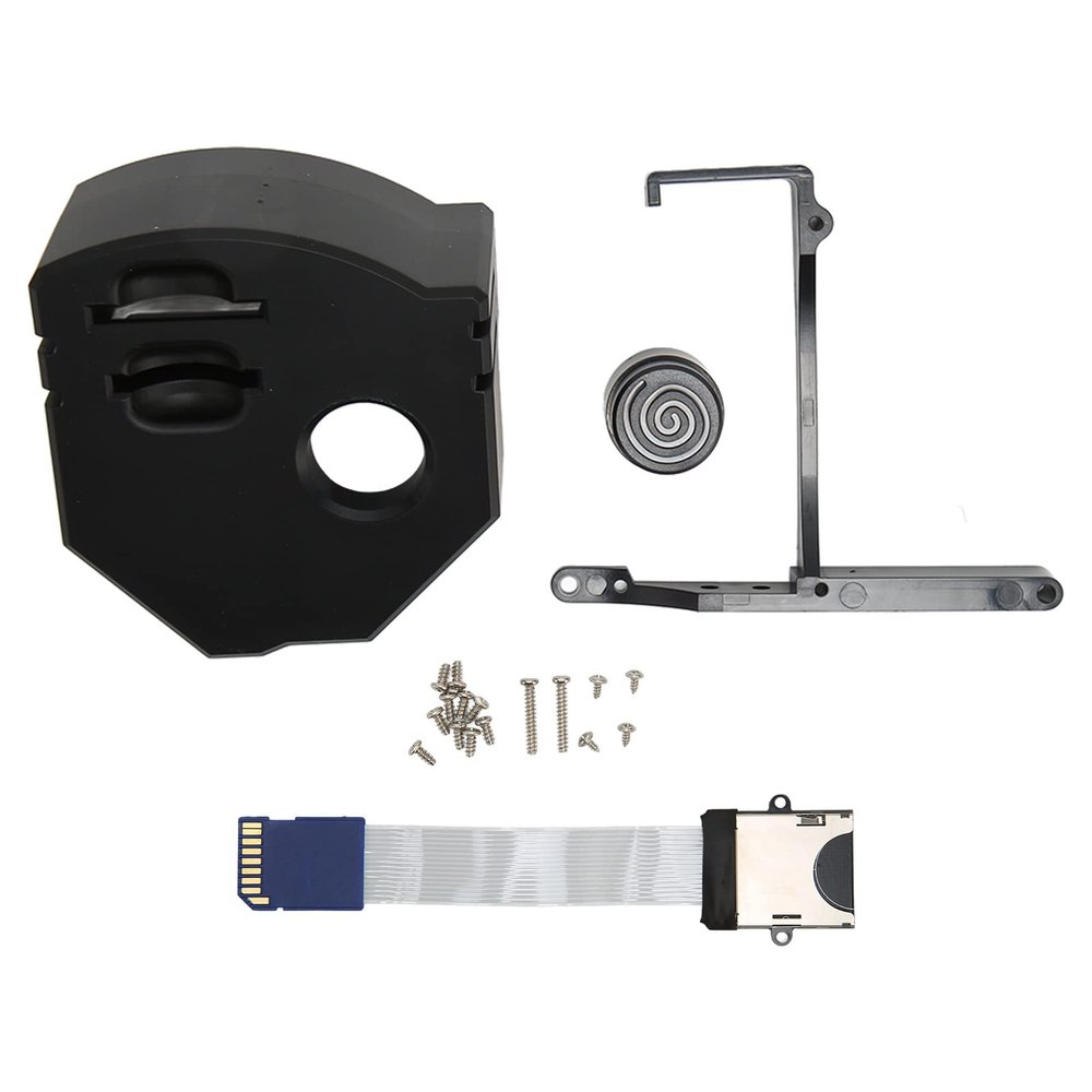 Storage Card for Game Console, Heat Dissipation 3D Print Storage Card Extender Adapter, Remote Storage Card Mounting Kit for Dreamcast GDEMU (Black)