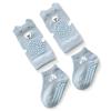 VBESTLIFE Baby Knee Pads Socks Set, Soft Cotton Crawling Knee Foot Protectors with Nonslip Points for Baby Boys Girls Crawling Learn to Walk Blue (M 1-2 Years Old) view 4