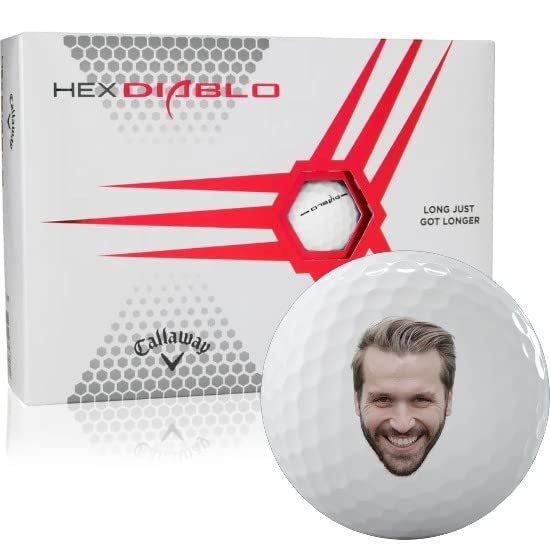 Callaway Golf White HEX Diablo Photo Golf Balls