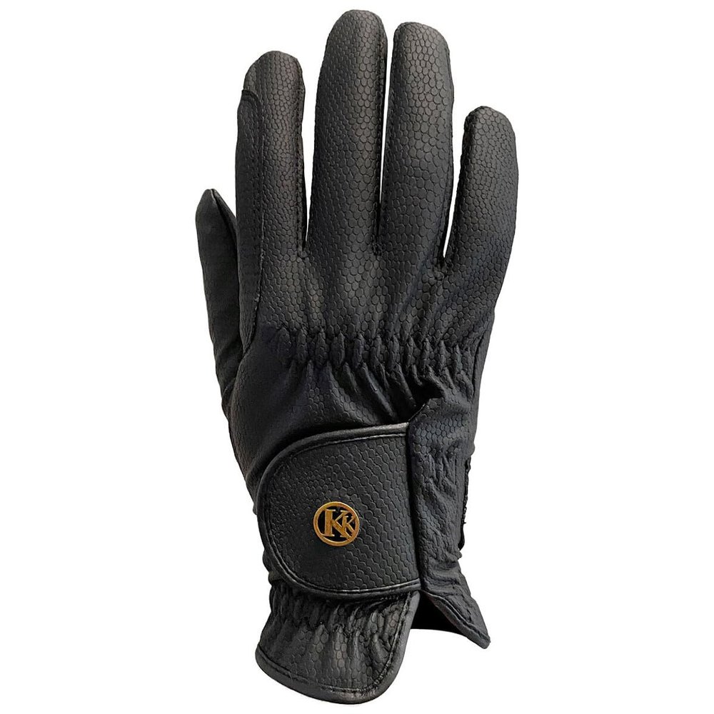 Kunkle Equestrian Black Show Gloves - Black / 8