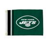 Rico Industries NFL New York Jets Stripes 12" x 17" Flag Utility Flag - Double Sided - Great for Boat/Golf Cart/Home ect. view 1
