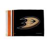 Rico Industries NHL Hockey Anaheim Ducks Stripes Utility Flag - Double Sided - Great for Boat/Golf Cart/Home ect., 12" x 17" view 1