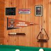 College Flags & Banners Co. Texas Longhorns Bevo Mascot Pennant Flag and Wall Tack Mount Pads view 4