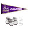 College Flags & Banners Co. James Madison Dukes Pennant Flag and Wall Tack Mount Pads view 1