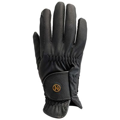 Kunkle Equestrian Black Show Gloves - Black / 7.5