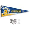 College Flags & Banners Co. San Jose State Spartans Pennant Flag and Wall Tack Mount Pads view 1