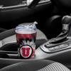 NCAA Rico Industries Utah Utes Metallic Tye Dye 24oz Acrylic Tumbler with Hinged Lid view 4