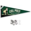 College Flags & Banners Co. Cal Poly Mustangs Pennant Flag and Wall Tack Mount Pads view 1