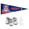 Arizona Wildcats Pennant Flag and Wall Tack Mount Pads view 1