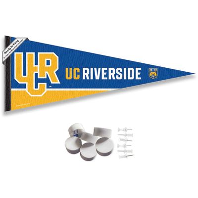 College Flags & Banners Co. California Riverside Highlanders Pennant Flag and Wall Tack Mount Pads
