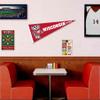 College Flags & Banners Co. Wisconsin Badgers Bucky Mascot Pennant Flag and Wall Tack Mount Pads view 3