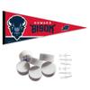 Howard Bison Wordmark Pennant Flag and Wall Tack Mount Pads view 1