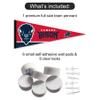 Howard Bison Wordmark Pennant Flag and Wall Tack Mount Pads view 2
