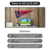 Howard Bison Wordmark Pennant Flag and Wall Tack Mount Pads view 4