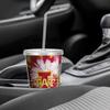 Rico Industries NCAA Iowa State Cyclones Metallic Tye Dye 16oz Clear Tumbler W/Straw view 4