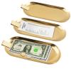 3 Pack Check Holder Tip Trays with Clip, Gold Money Clip for Cash and Credit Cards, Stainless Steel Money Tip Clips Check Holder for Restaurants, Bars, Hotels and Dining (8.7 x 3.5 Inch) view 1