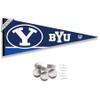 College Flags & Banners Co. Brigham Young Cougars Pennant Flag and Wall Tack Mount Pads view 1