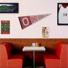College Flags & Banners Co. Ohio State Buckeyes Retro Throwback Vintage Pennant Flag and Wall Tack Mount Pads view 3