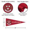 Harvard Crimson Pennant Flag and Wall Tack Mount Pads view 3