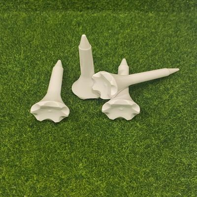 1  Plastic Golf Tees  Short Tees for Irons, Par Threes, Hybrids, and Driving Range - Pack of 50, 100, 200 or 500 Bulk in High Visibility White Durable Plastic