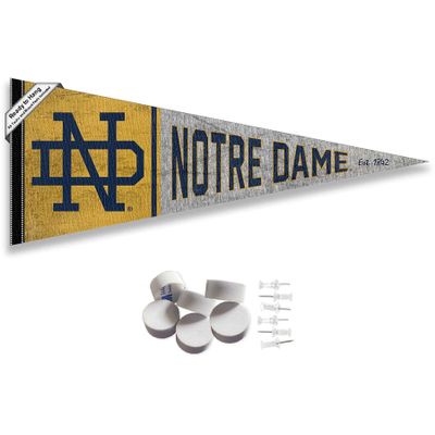 Irish Retro Throwback Vintage Pennant Flag and Wall Tack Mount Pads