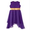 Agoky Girls Metallic Praise Dance Dress Long Sleeve Liturgical Worship Full Length Church Robe Lyrical Dancewear Costume Purple B 16 Years view 4