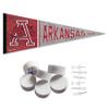 College Flags & Banners Co. Arkansas Razorbacks Retro Throwback Vintage Pennant Flag and Wall Tack Mount Pads view 1
