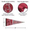 College Flags & Banners Co. Arkansas Razorbacks Retro Throwback Vintage Pennant Flag and Wall Tack Mount Pads view 3