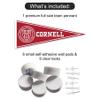 College Flags & Banners Co. Cornell Big Red Pennant Flag and Wall Tack Mount Pads view 2