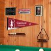 College Flags & Banners Co. Stanford Cardinal Pennant Flag and Wall Tack Mount Pads view 4