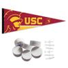 USC Trojans Trojan Pennant Flag and Wall Tack Mount Pads view 1