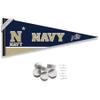 US Navy Midshipmen Pennant Flag and Wall Tack Mount Pads view 1