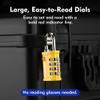 SURE LOCK TSA Accepted 4 Dig Heavy Duty Big Combination Luggage Padlock All Metal Travel Lock for Equipment Hard Case Luggage Gun Case Gym Locker Pelican Vault Lock (1, Yellow) view 3